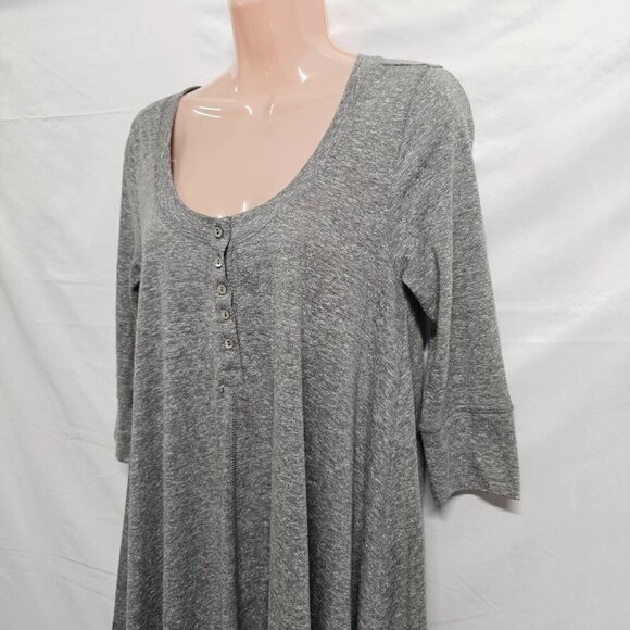 Free People Beach Women’s Gray Hi low Hem Tunic Dress Size M - Picture 7 of 11